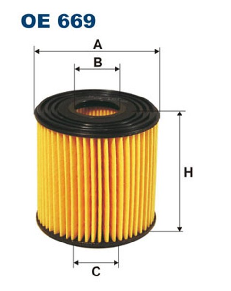 ÖLfilter Filtron OE 669 Filtereinsatz FüR Nissan Navara D22 Pick T30 UP Almera 1-image