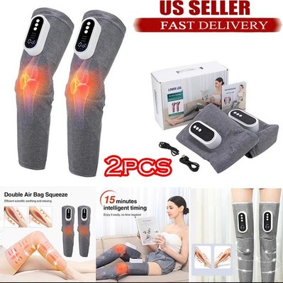2PCs Cordless Knee Massager Knee Heating Pad  3 Vibration and Heating Modes Gift