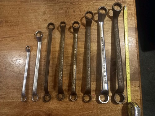 Vintage Offset Spanners Various Imperial Sizes & Makes Used