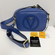 Borsa a tracolla Valentino by Mario Valentino in pelle Mia Rock blu nuova con etichetta $745