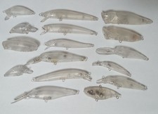 16 Blank Fishing Lure Bodies, Lure Building Supplies, 1 Pair Split Ring Pliers