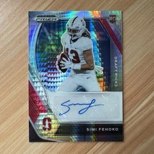 2021 Panini Prizm Draft Picks Simi Fehoko Auto Rookie Hyper Pulsar Stanford