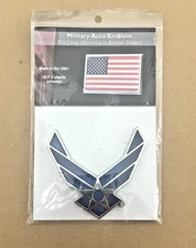 Mitchell Proffitt US Air Force Symbol Miltary Metal Auto Car Emblem Made In USA