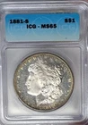 1880-S Morgan Silver Dollar ICG MS65 Gorgeous Proof Like Gem Original
