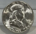 1954-S BU Franklin Silver Half Dollar 50C 90% Silver