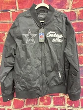Pro Standard Black Dallas Cowboys Paint The City Twill Jacket 2XL