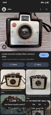 Kodak Brownie Holiday Flash Brown Vintage Box Camera