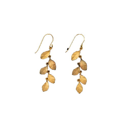 Boucles d'oreilles longues automne doré MICHAEL MICHAUD 3818 - Photo 1/2