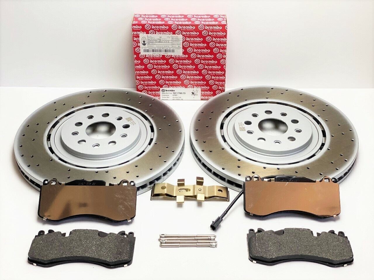 OEM 2013-21 Maserati Quattroporte GTS Front Brake Pads Rotors Genuine 670030936