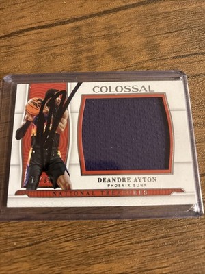 Signed On Card 2021-22 Panini National Treasures Deandre Ayton #CM-DAY Colossal