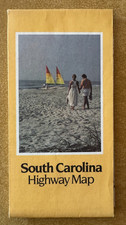 1986  South Carolina State Highway Travel Road Map  USED  CHECH PICTURES