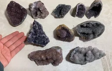 wholesales 10pcs 2230g Natural  Cluster  druzzy geode Crystal Specimen Mineral