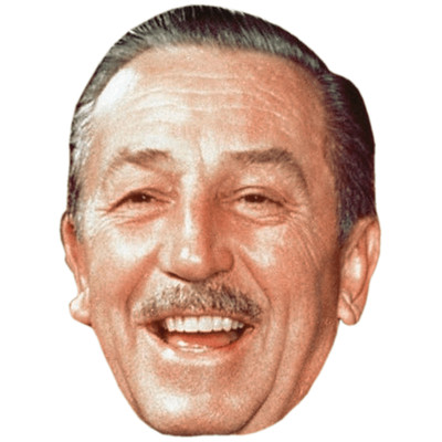 Walt Disney Promi Maske, flaches Kartengesicht, Kostüm Maske
