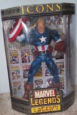 Captain America Masked Legends ICONS 2006 Marvel Action Figure 12 New Vintage