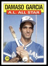 1986 Topps All-Star Damaso Garcia #713 Toronto Blue Jays