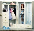 NRFB BARBIE DOLL SILKSTONE FASHION MODEL WARDROBE CARRYING CASE
