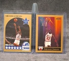 1990-91 Skybox Michael Jordan Card #5 and #41 Chicago Bulls NBA Basketball HOF