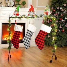 Christmas Stocking Holder Stand with Hooks