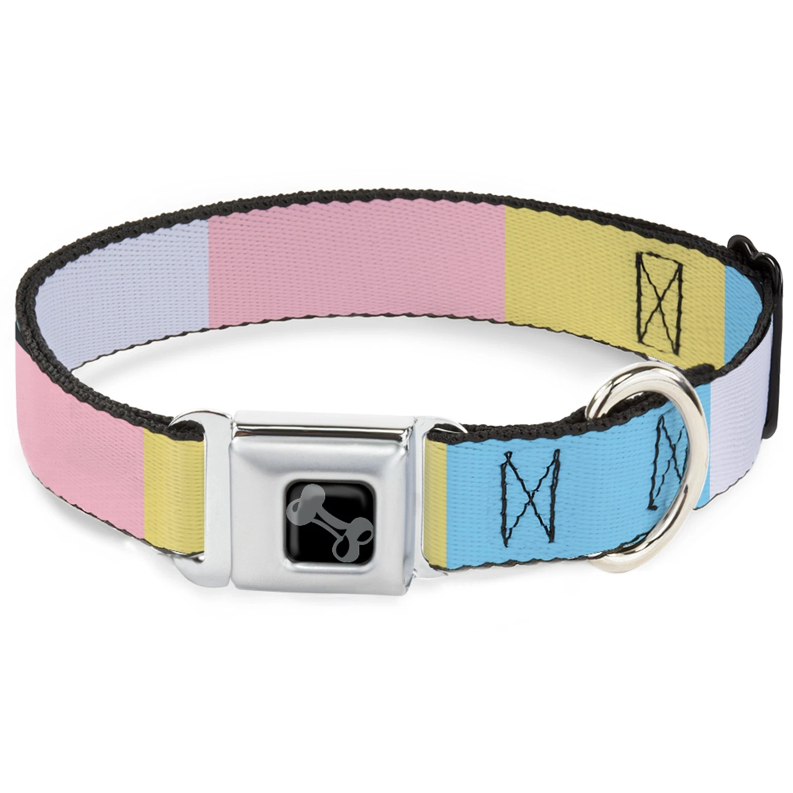 Dog Collar Bone Summer Essentials Color Block 6 Large 15-24" (US IMPORT)