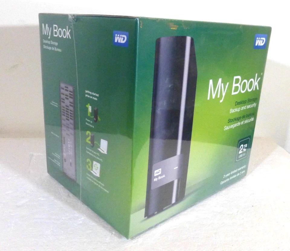 WD My Book 2TB External Hard Drive USB 3.0 Western Digital WBDFJK0020HBK-SEALED - Image 4 of 4