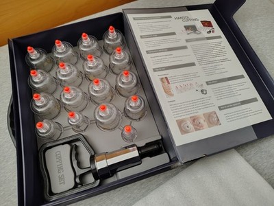 Hansol Cupping Therapy Pump/17 Multiple Cup Sizes Sports Recovery Made in Korea