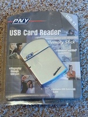 PNY USB Card Reader, USB 1.1, unopened in orig. packaging