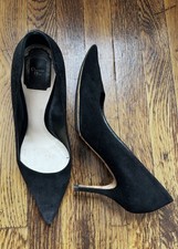 Christian Dior Black Suede Heels Pumps