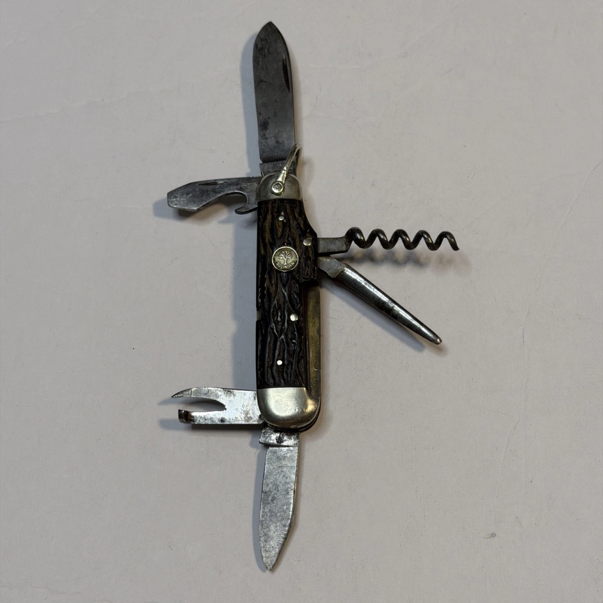 Boker Camp Knife Indiana Collectible Vintage Factory Manufactured 