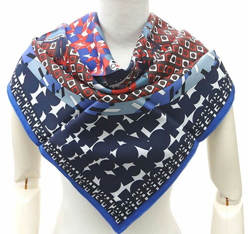 RARE HERMES Scarf H003083S01 Carré 90cm Silk EX LIB Large 90x90