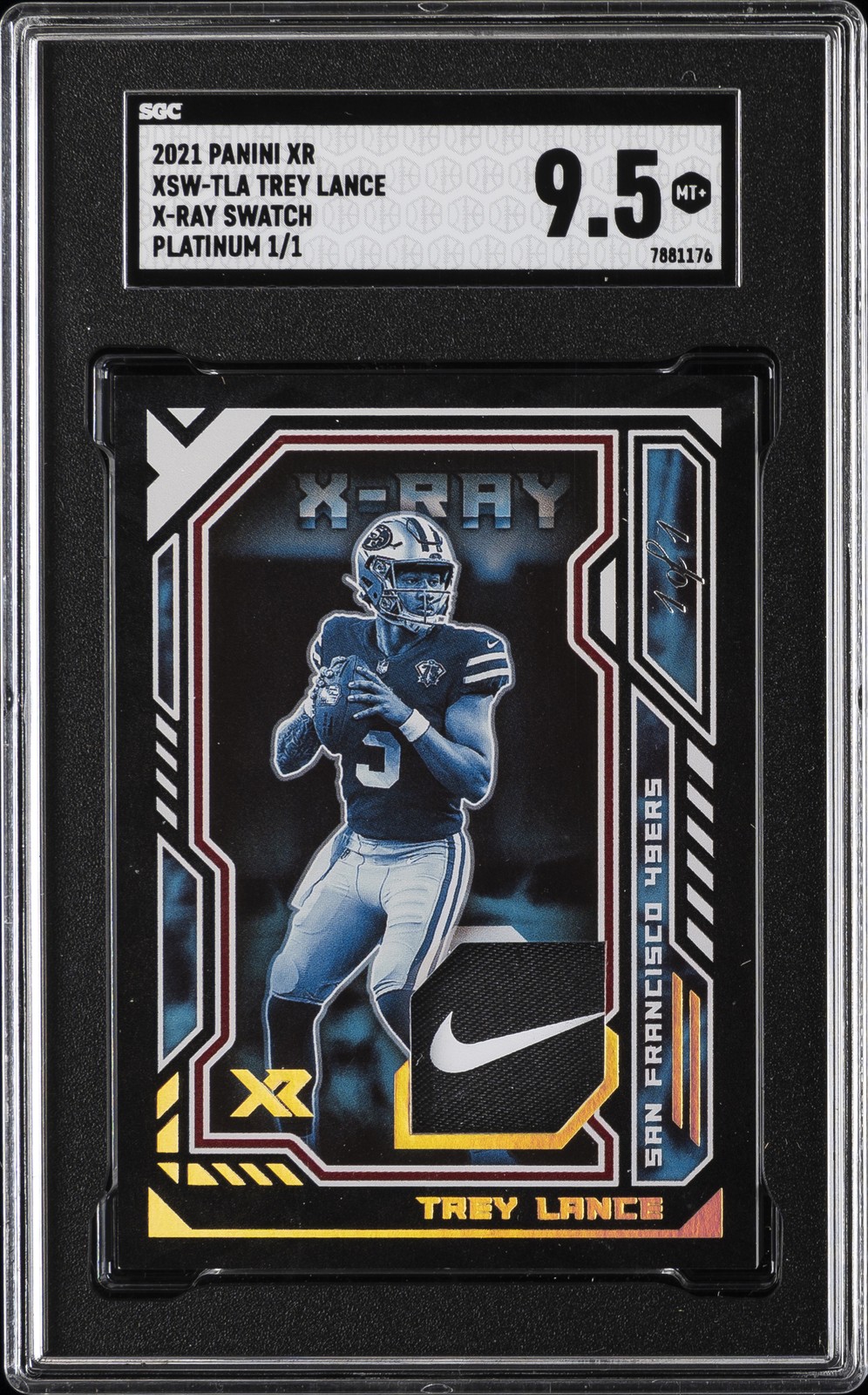 Trey Lance Panini XR X-Ray Swatches #XSWTLA Base