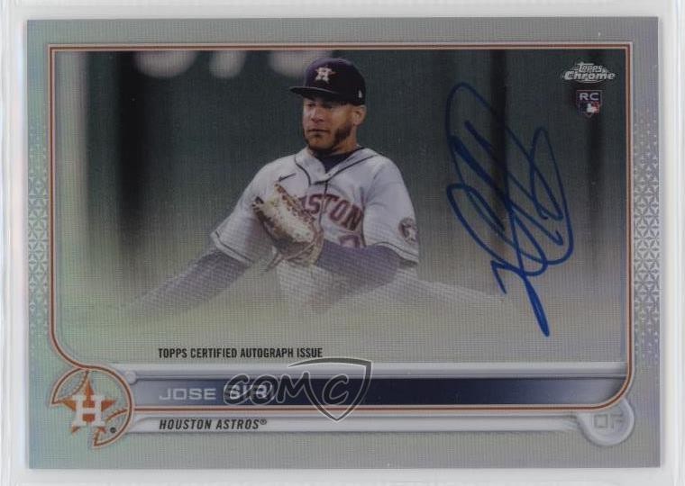 2022 Topps Chrome Rookie Auto Refractor 134/499 Jose Siri #RA-JS Auto 0u1z