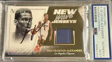 2018 Noir New Wave Patch Shai Gilgeous-Alexander ROOKIE RPA Signed PSA Auto