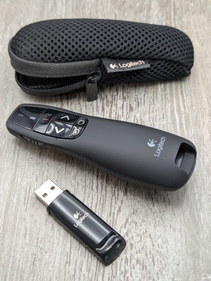 Logitech Presentation Clicker für PowerPoint Laserpointer USB Empfänger 