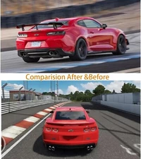 GLOSS BLACK TRUNK SPOILER WING FOR 2016-2023 CHEVY CAMARO ZL1 1LE STYLE LT RS SS