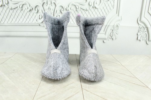 LL Bean Kids Gray Polyester Felt Replacement Warm Boot Liners Inserts Size 6 - Picture 4 of 10