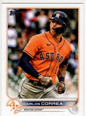2022 Topps Baseball Carlos Correa No. 405 Houston Astros