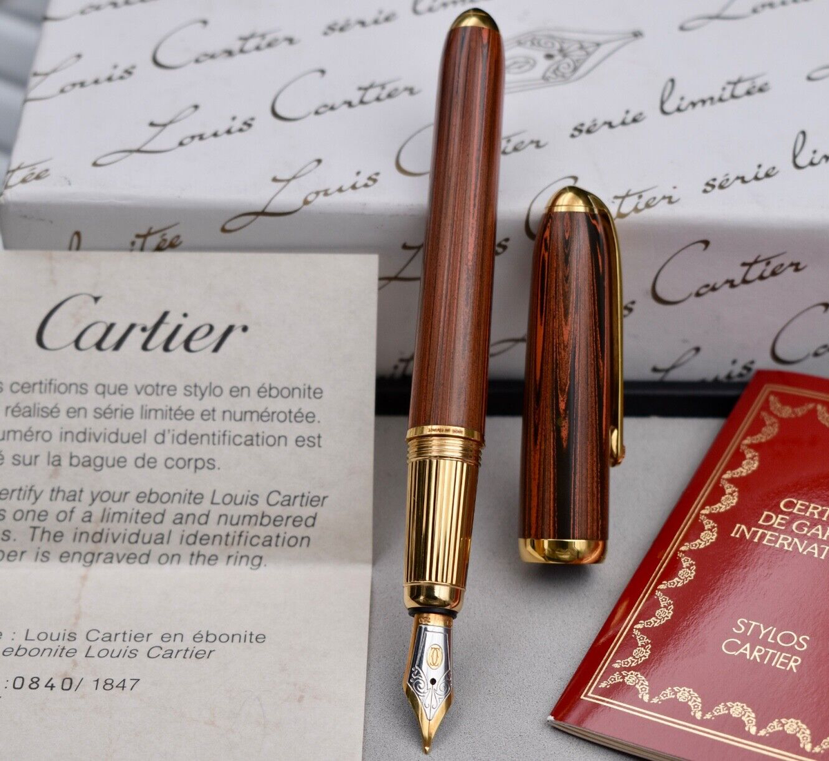 CARTIER Louis Cartier Dandy Red&Black Ebonite Limited Edition 1847