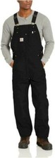 Carhartt Duck Bib Men's Overall - Black, Size 2xx