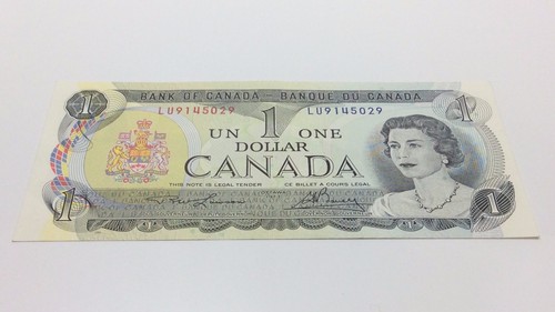 1973 Kanada One 1 Dollar Stempelglanz Banknote LU Präfix Lawson Bouey C904 - Bild 3 von 11