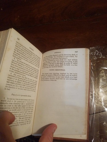 GOODWIN'S TOWN OFFICER, by Benjamin F. Thomas 1837 4th edition Great shape/age! - Picture 7 of 11