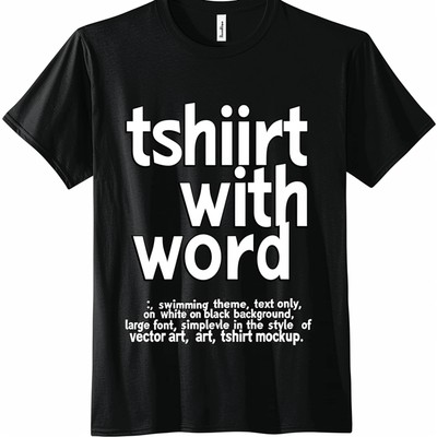 Make a Splash with Our Unique 'Nobody Cares' Swim Team Black TShirt Bold Text