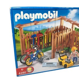 Playmobil Toy Set 4280 City Summer Backyard with Fence Bike Lawnmower for 4279