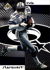 1998 UD Choice Michael Irvin / Kevin Dyson #SR10 StarQuest/RookQuest Blue 8K