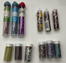 MIXED Lot of Assorted Glitter,MULTICOLORS for Crafts,DIY, Party Supply SCRAPBOOK