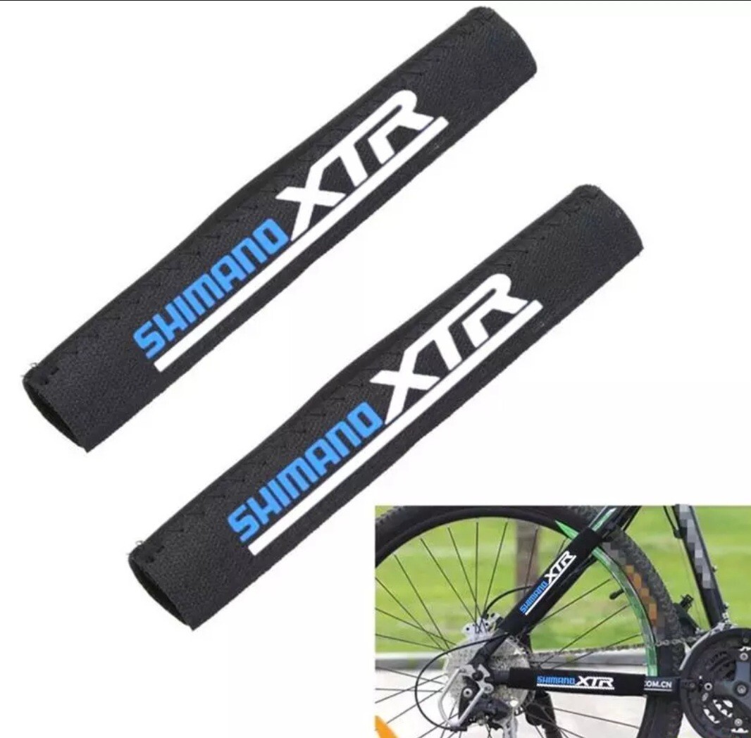 2 piezas Cadena de bicicleta Cuadro protector de bicicleta Ciclocross