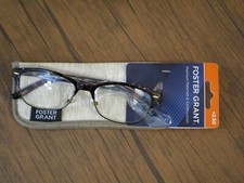 FOSTER GRANT MAGNIVISION 2.50 CLEO TORTOISE ROUND FRAME READING GLASSES NEW
