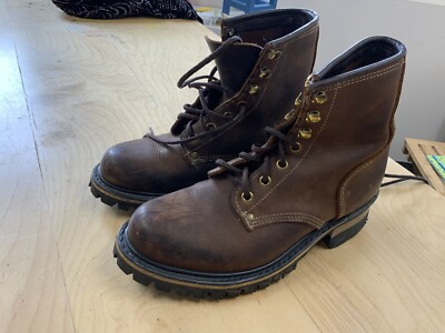 Women’s Brown Leather Boots Sz 9 by the brand Vibram Vibram Boots for Women for sale - eBay main image 3