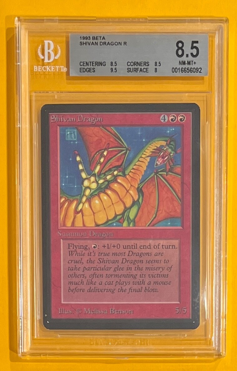 MTG SHIVAN DRAGON Beta (BGS 8.5) (OldManMTG 009-167)