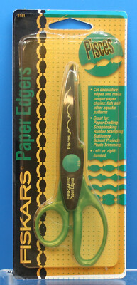FISKARS PAPER EDGERS SCISSORS PISCES SEALED, NEVER USED