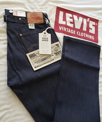 LEVI'S 1933 501 xx LVC VINTAGE CLOTHING Raw Selvedge 1937 Jeans